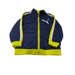 PUMA KIDS Boys' Separates Full Zip Track Jacket Blue Depths M NWT